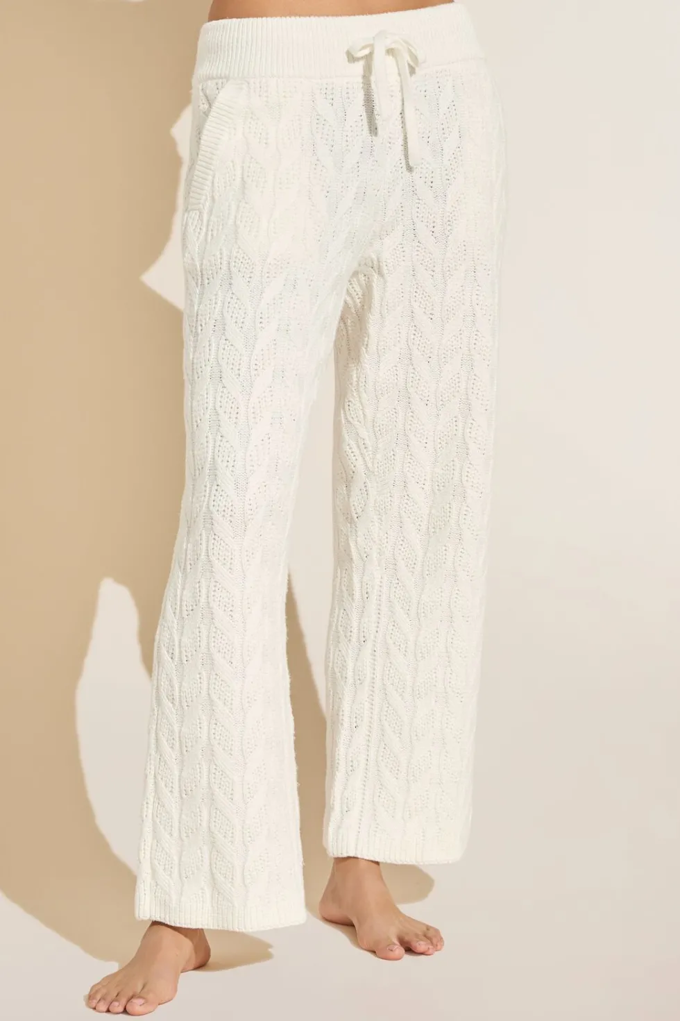 Cable Knit Recycled Sweater Straight Leg Pant-Eberjey New
