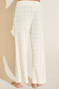 Cable Knit Recycled Sweater Straight Leg Pant-Eberjey New