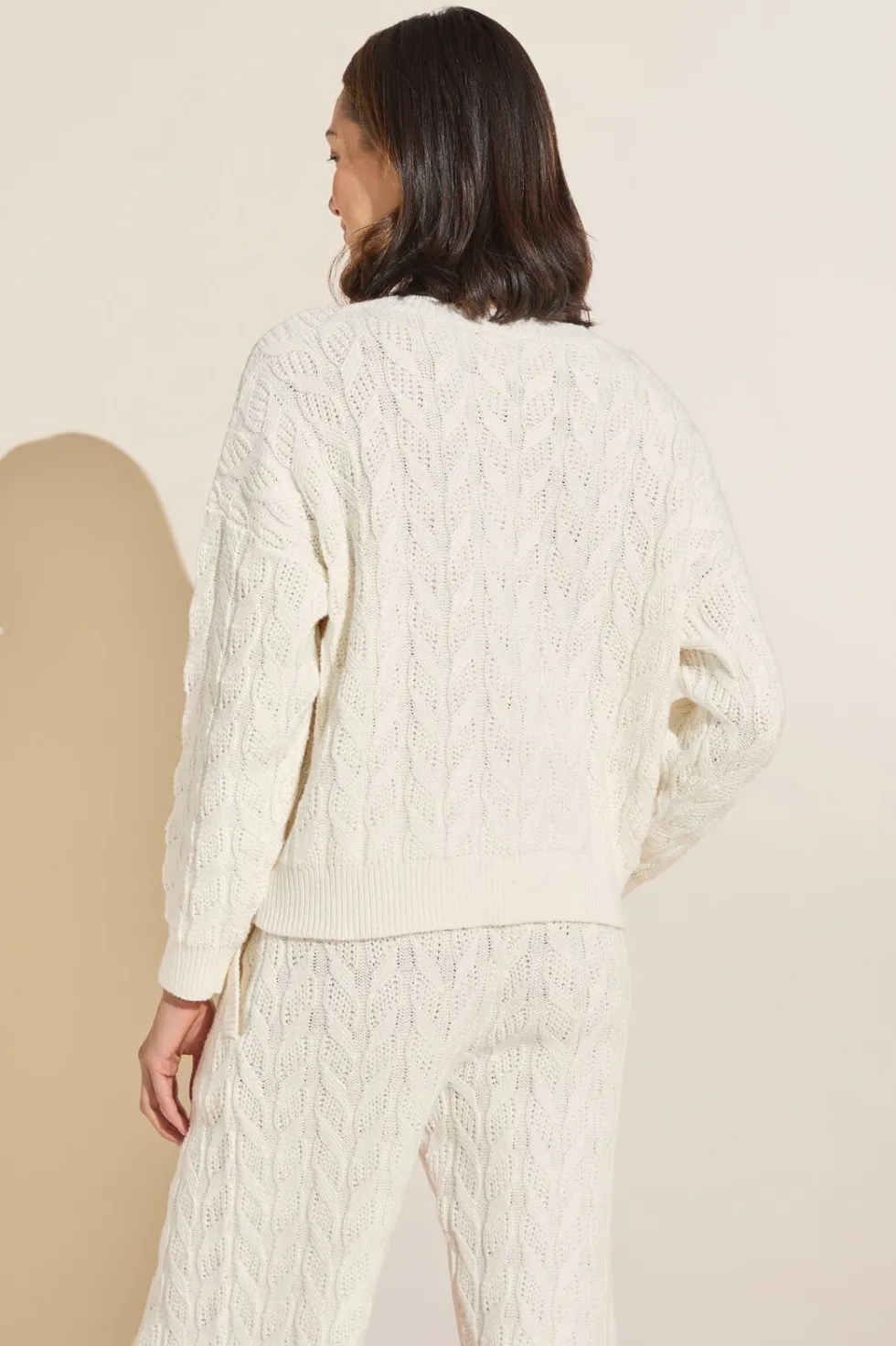 Cable Knit Recycled Sweater Crewneck-Eberjey Flash Sale