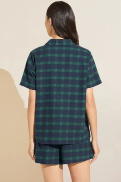 Flannel Short Pj Set-Eberjey Online