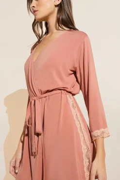 Flora Tencel Modal 3/4 Sleeve Robe-Eberjey New