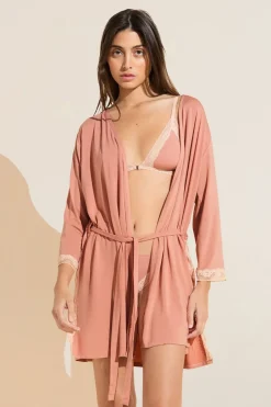 Flora Tencel Modal 3/4 Sleeve Robe-Eberjey New