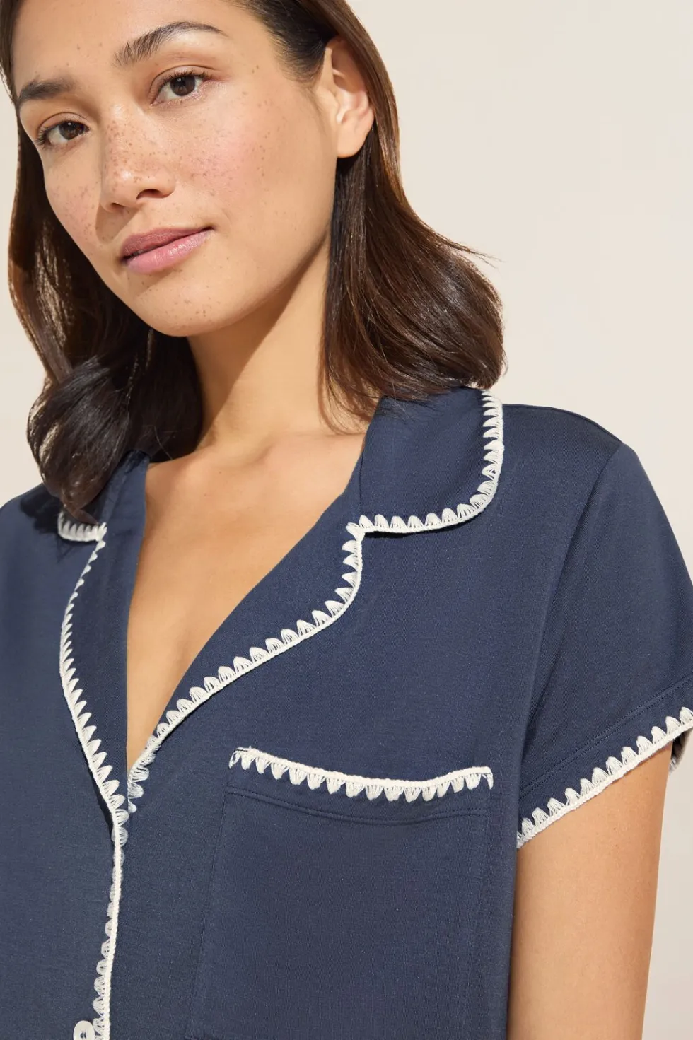 Frida Tencel Modal Shortie Short Pj Set-Eberjey Cheap