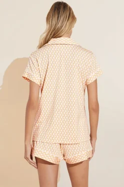 Gisele Printed Tencel Modal Shortie Short Pj Set-Eberjey Cheap