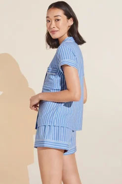 Gisele Printed Tencel Modal Shortie Short Pj Set-Eberjey Outlet