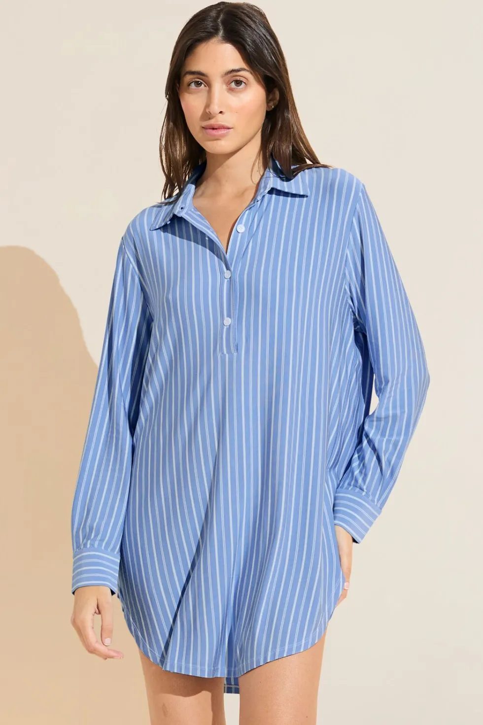 Gisele Printed Tencel Modal Boyfriend Sleepshirt-Eberjey Shop