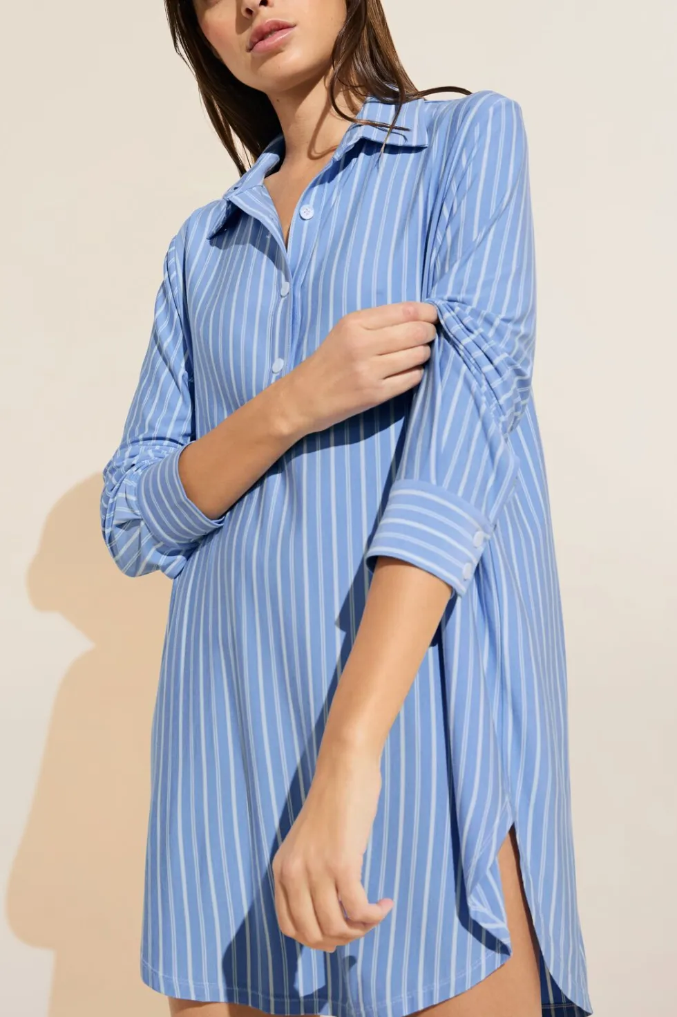 Gisele Printed Tencel Modal Boyfriend Sleepshirt-Eberjey Shop