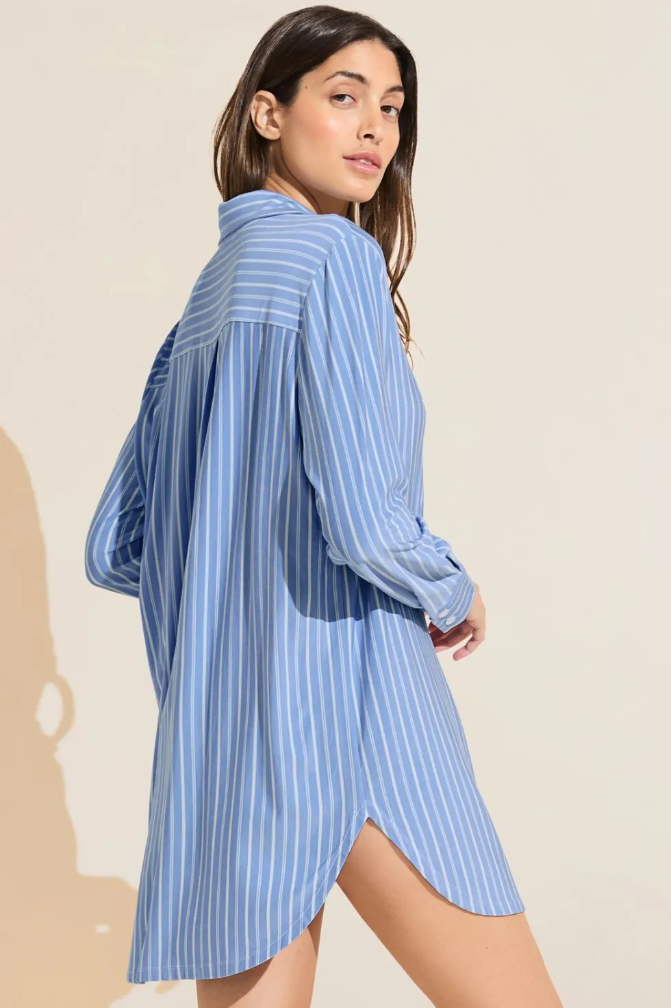 Gisele Printed Tencel Modal Boyfriend Sleepshirt-Eberjey Shop