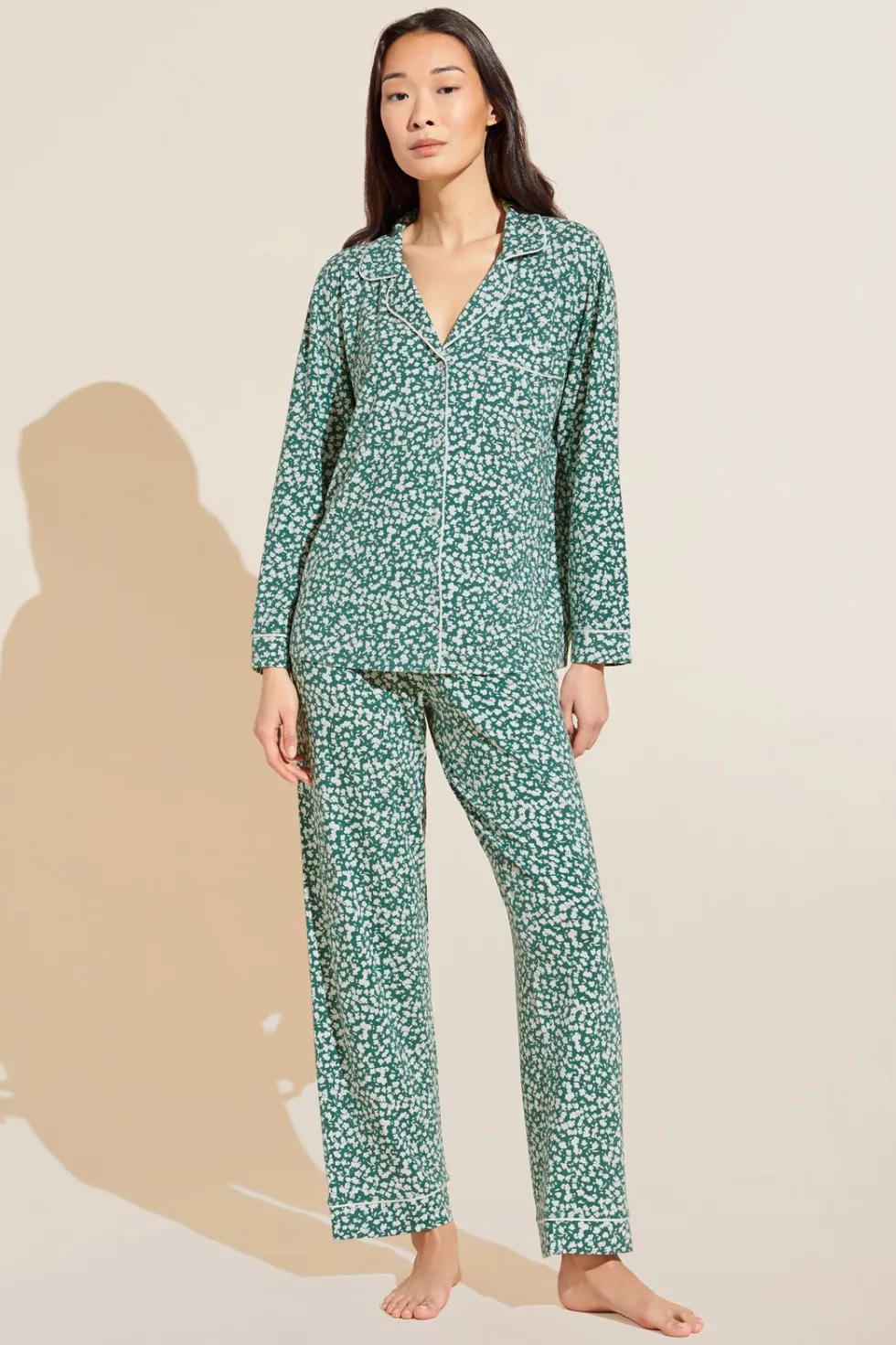 Gisele Printed Tencel Modal Long Pj Set-Eberjey Best