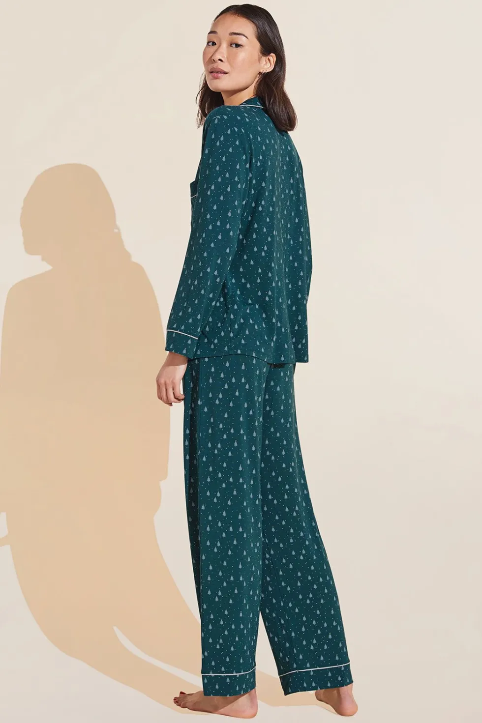 Gisele Printed Tencel Modal Long Pj Set-Eberjey Store