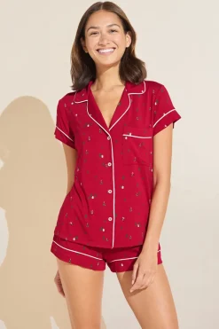 Gisele Printed Tencel Modal Shortie Pj Set-Eberjey Fashion