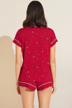 Gisele Printed Tencel Modal Shortie Pj Set-Eberjey Fashion