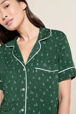 Gisele Printed Tencel Modal Relaxed Short Pj Set-Eberjey New