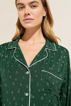 Gisele Printed Tencel Modal Long Pj Set-Eberjey Outlet