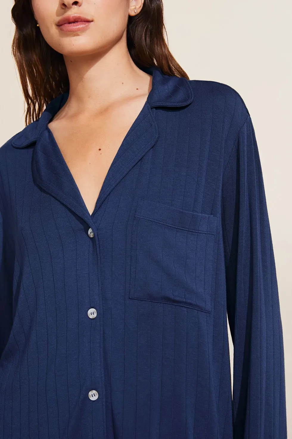 Gisele Tencel Modal Rib Long Pj Set-Eberjey Discount