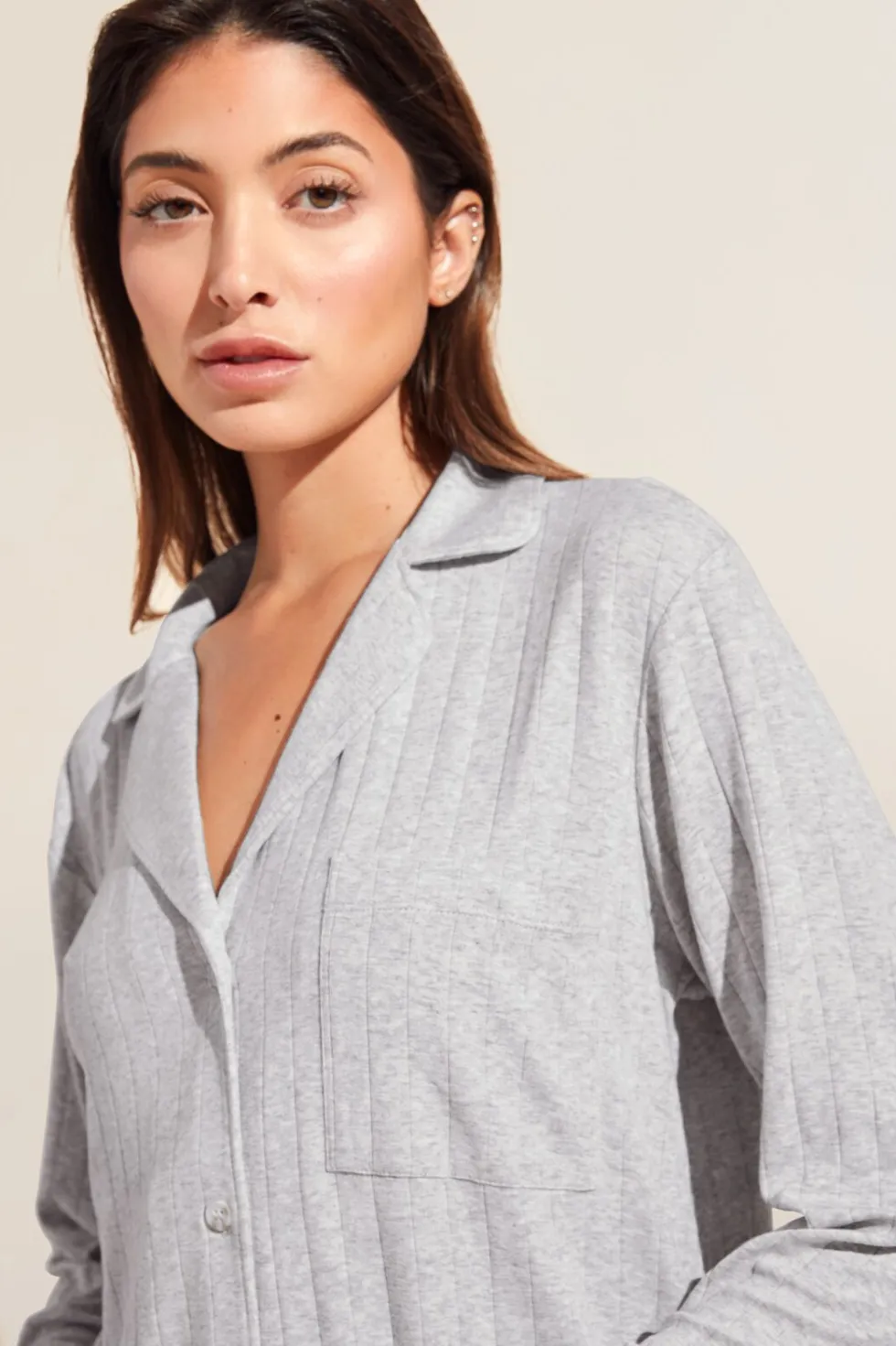 Gisele Tencel Modal Rib Long Pj Set-Eberjey Store