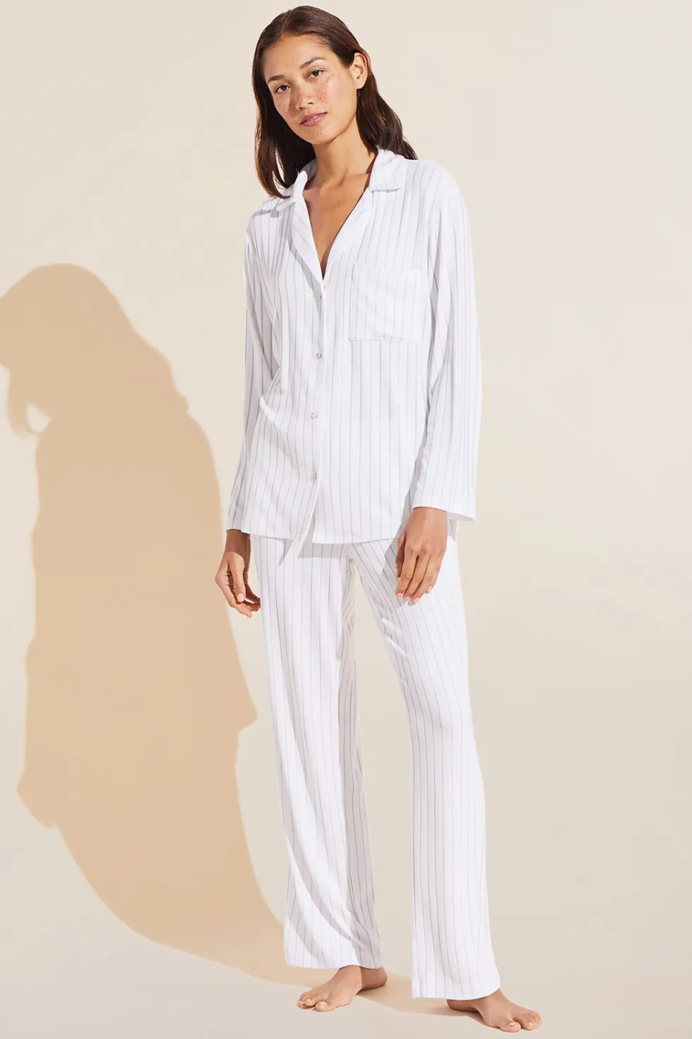 Gisele Tencel Modal Rib Long Pj Set-Eberjey Discount