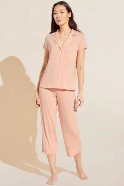 Gisele Tencel Modal Short Sleeve Cropped Pj Set-Eberjey Flash Sale