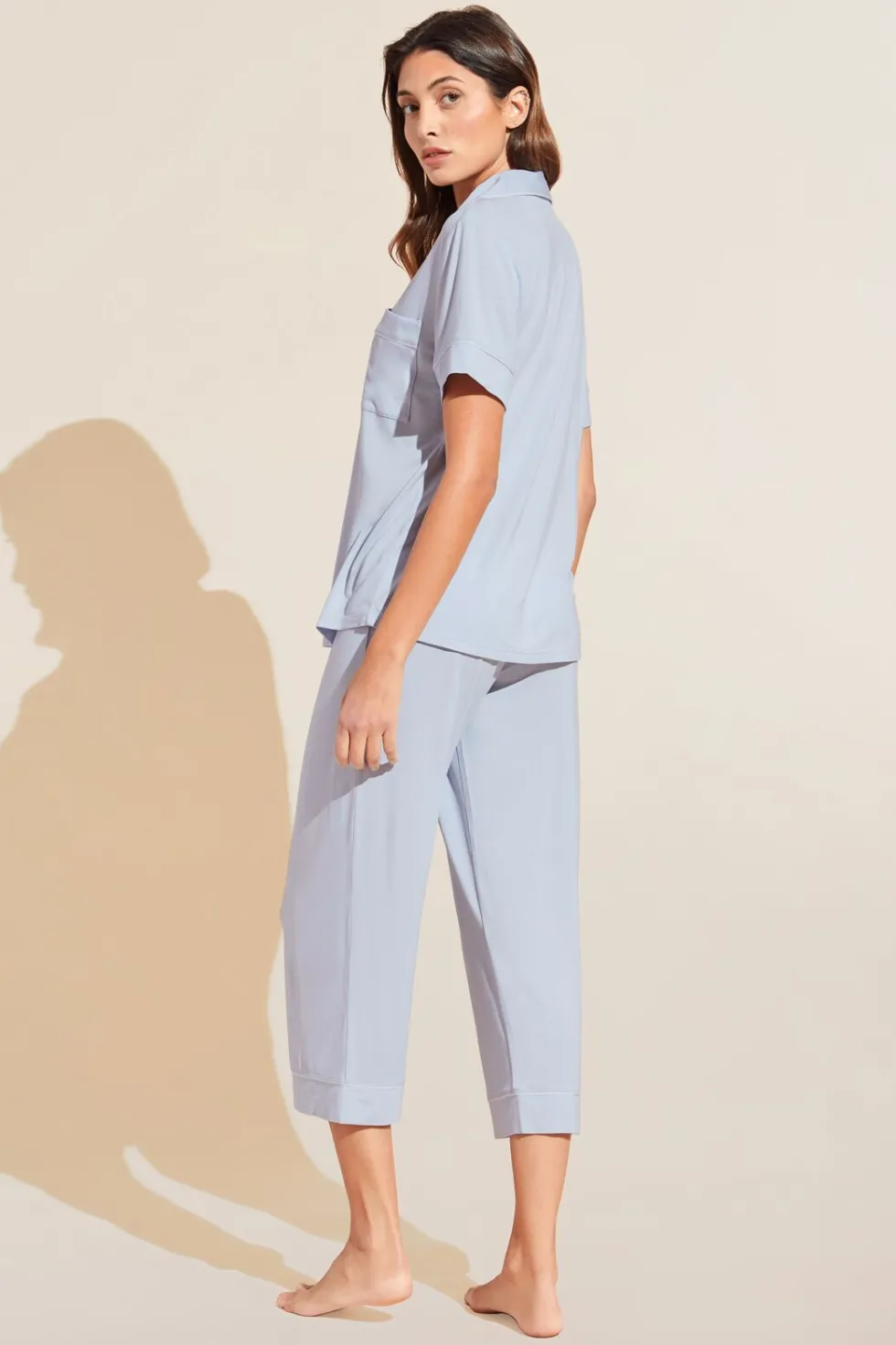 Gisele Tencel Modal Short Sleeve Cropped Pj Set-Eberjey Store