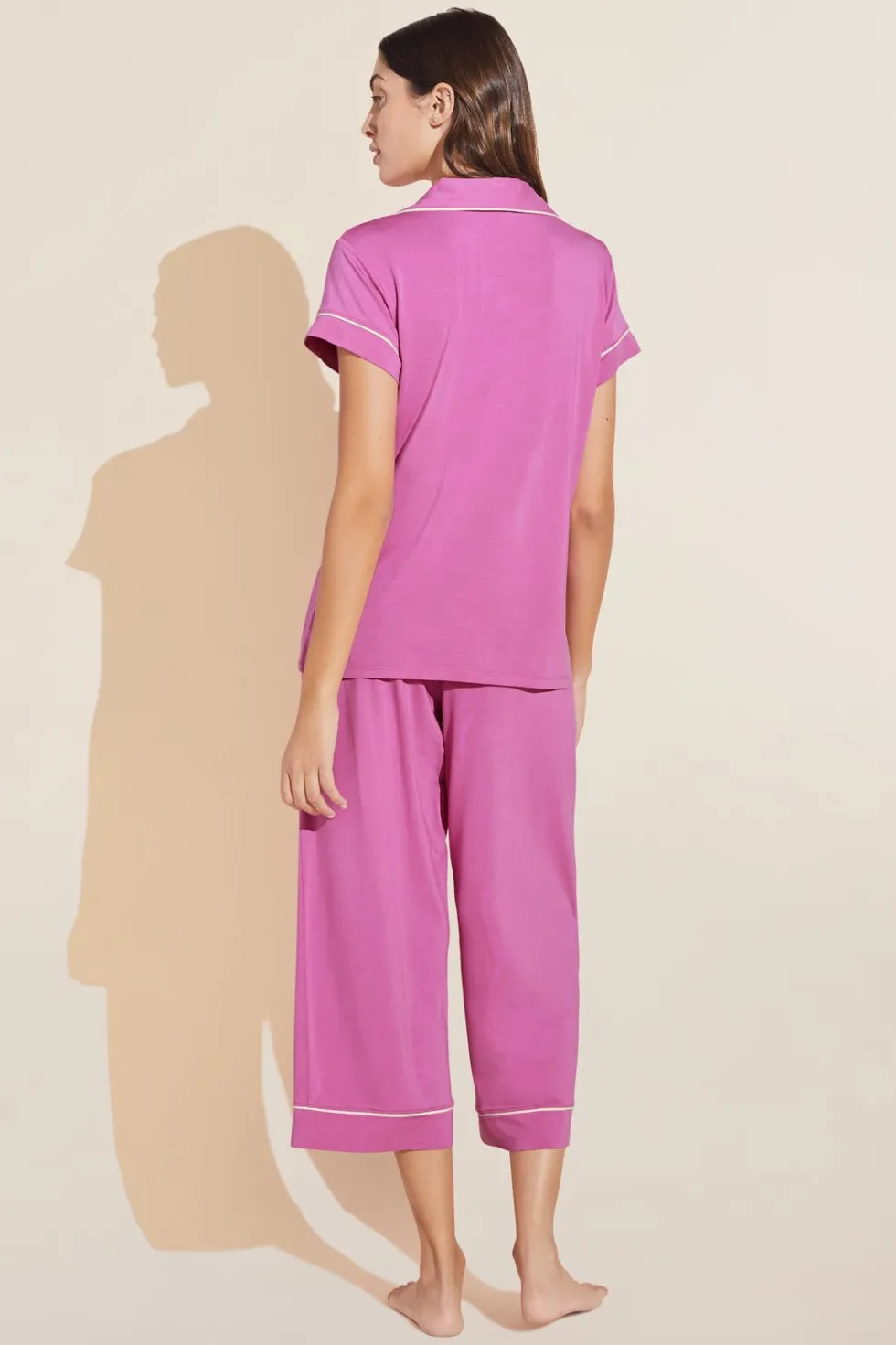 Gisele Tencel Modal Short Sleeve Cropped Pj Set-Eberjey New