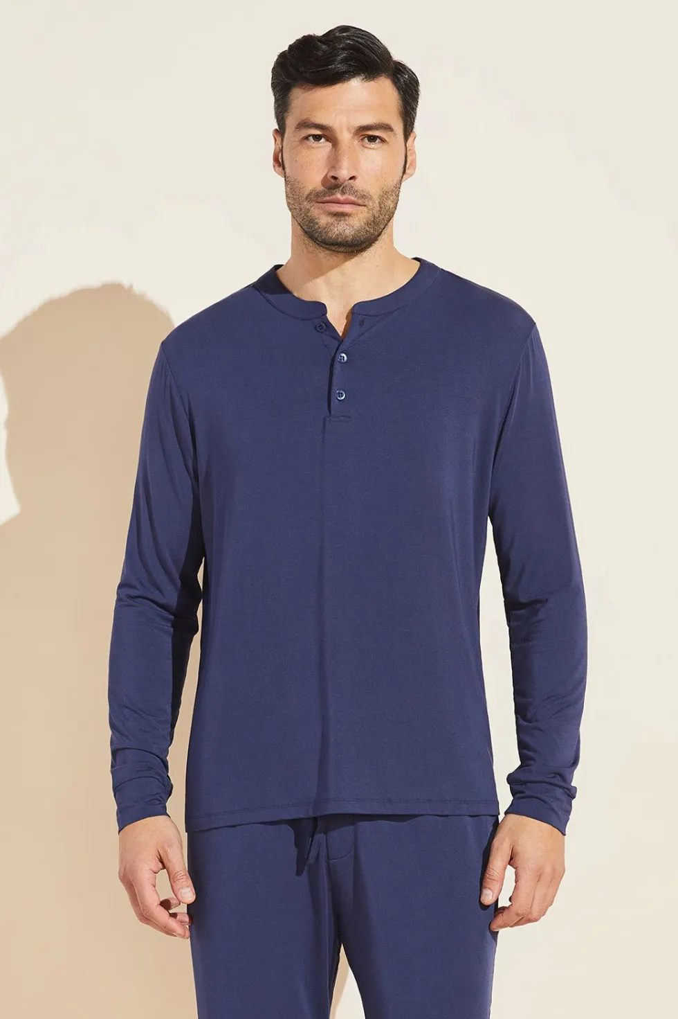 Henry Tencel Modal Long Sleeve Henley-Eberjey New