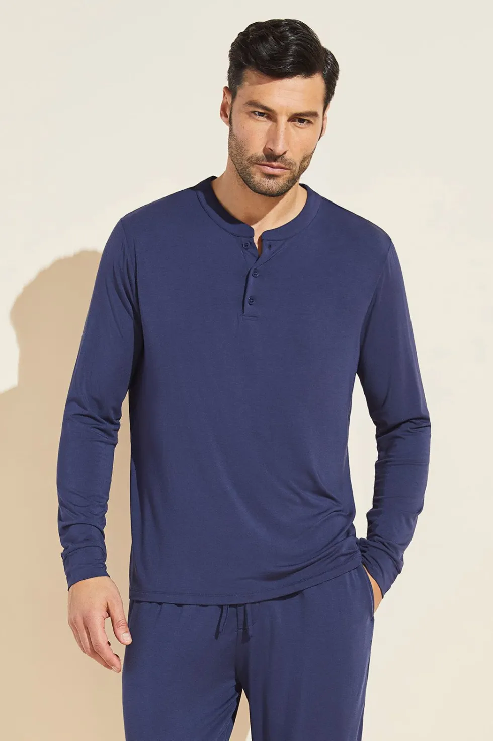 Henry Tencel Modal Long Sleeve Henley-Eberjey New