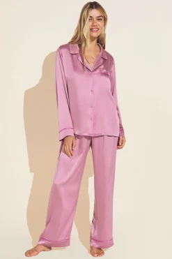 Inez Washable Silk Long Pj Set-Eberjey Cheap