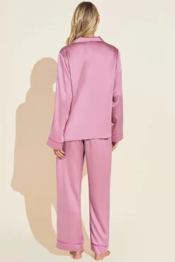 Inez Washable Silk Long Pj Set-Eberjey Cheap