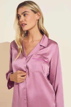 Inez Washable Silk Long Pj Set-Eberjey Cheap