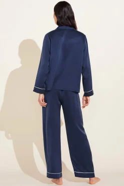 Inez Washable Silk Long Pj Set-Eberjey Clearance
