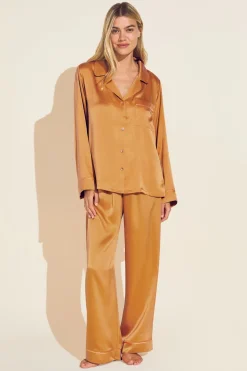 Inez Washable Silk Long Pj Set-Eberjey Cheap