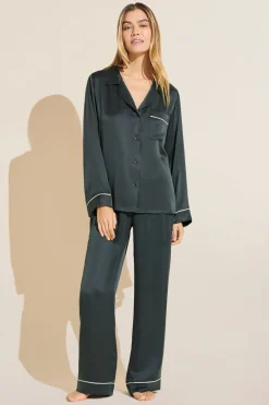 Inez Washable Silk Long Pj Set-Eberjey Discount