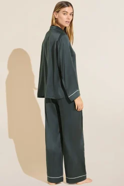 Inez Washable Silk Long Pj Set-Eberjey Discount