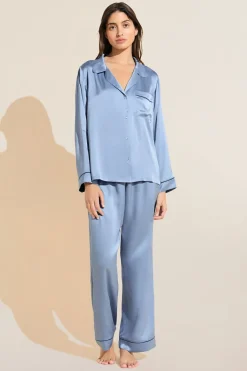 Inez Washable Silk Long Pj Set-Eberjey Shop