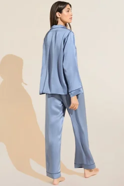 Inez Washable Silk Long Pj Set-Eberjey Shop