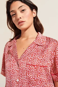 Inez Washable Silk Printed Short Pj Set-Eberjey New