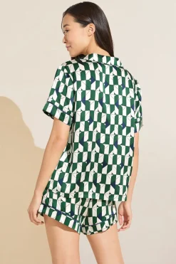 Inez Washable Silk Printed Short Pj Set-Eberjey Shop