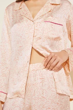Inez Washable Silk Printed Long Pj Set-Eberjey New