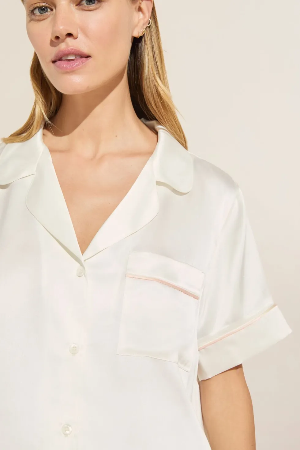 Inez Washable Silk Short Pj Set-Eberjey Fashion