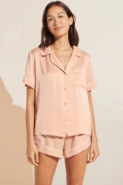 Inez Washable Silk Short Pj Set-Eberjey Discount