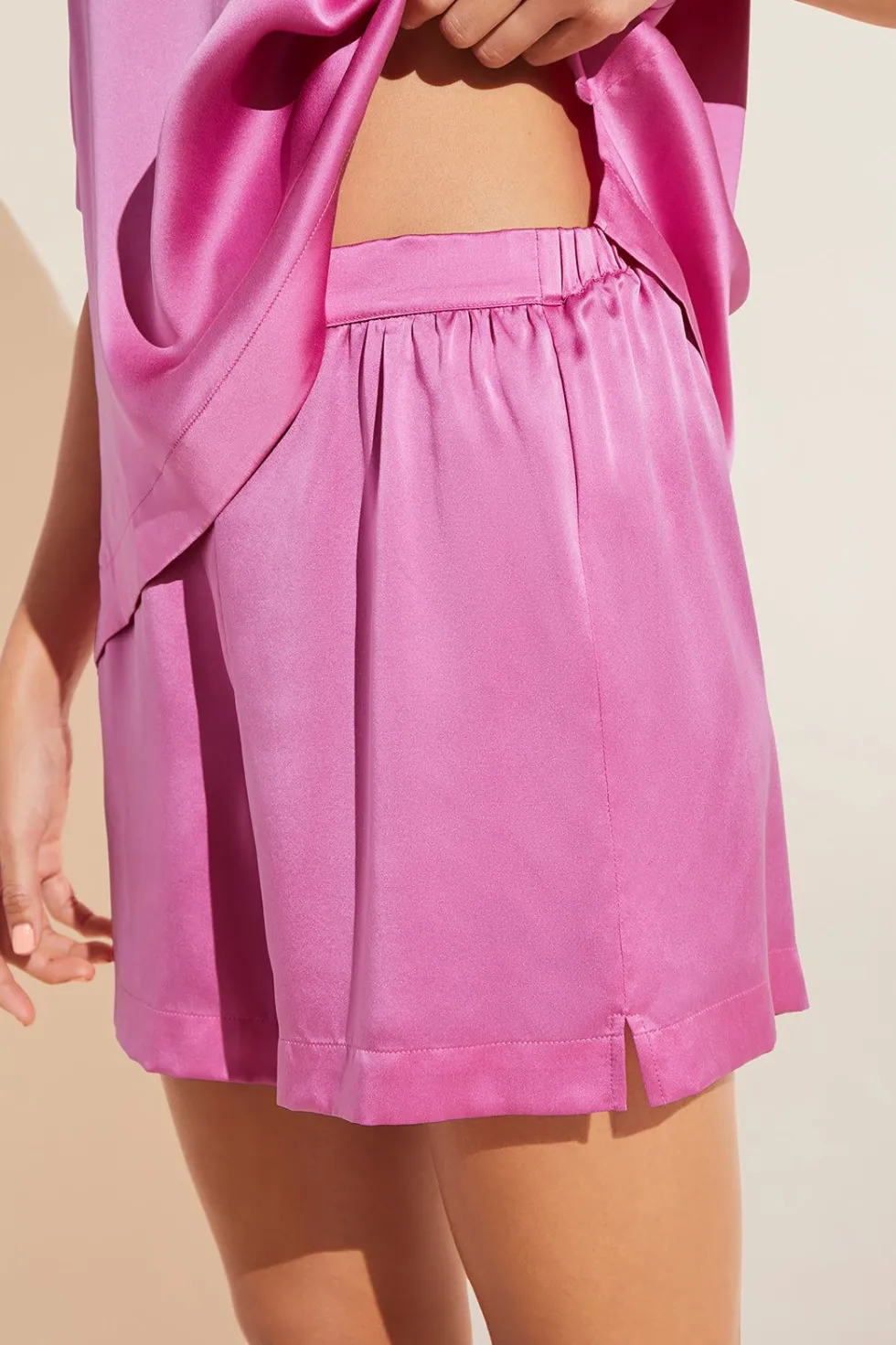 Inez Washable Silk Short Sleeve Tee & Boxer Pj Set-Eberjey Sale