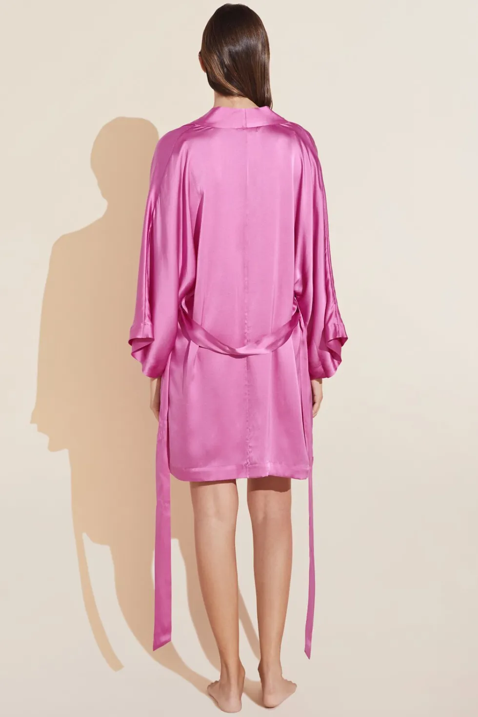 Inez Washable Silk Short Robe-Eberjey Outlet