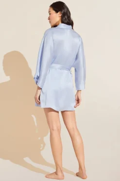 Inez Washable Silk Short Robe-Eberjey New