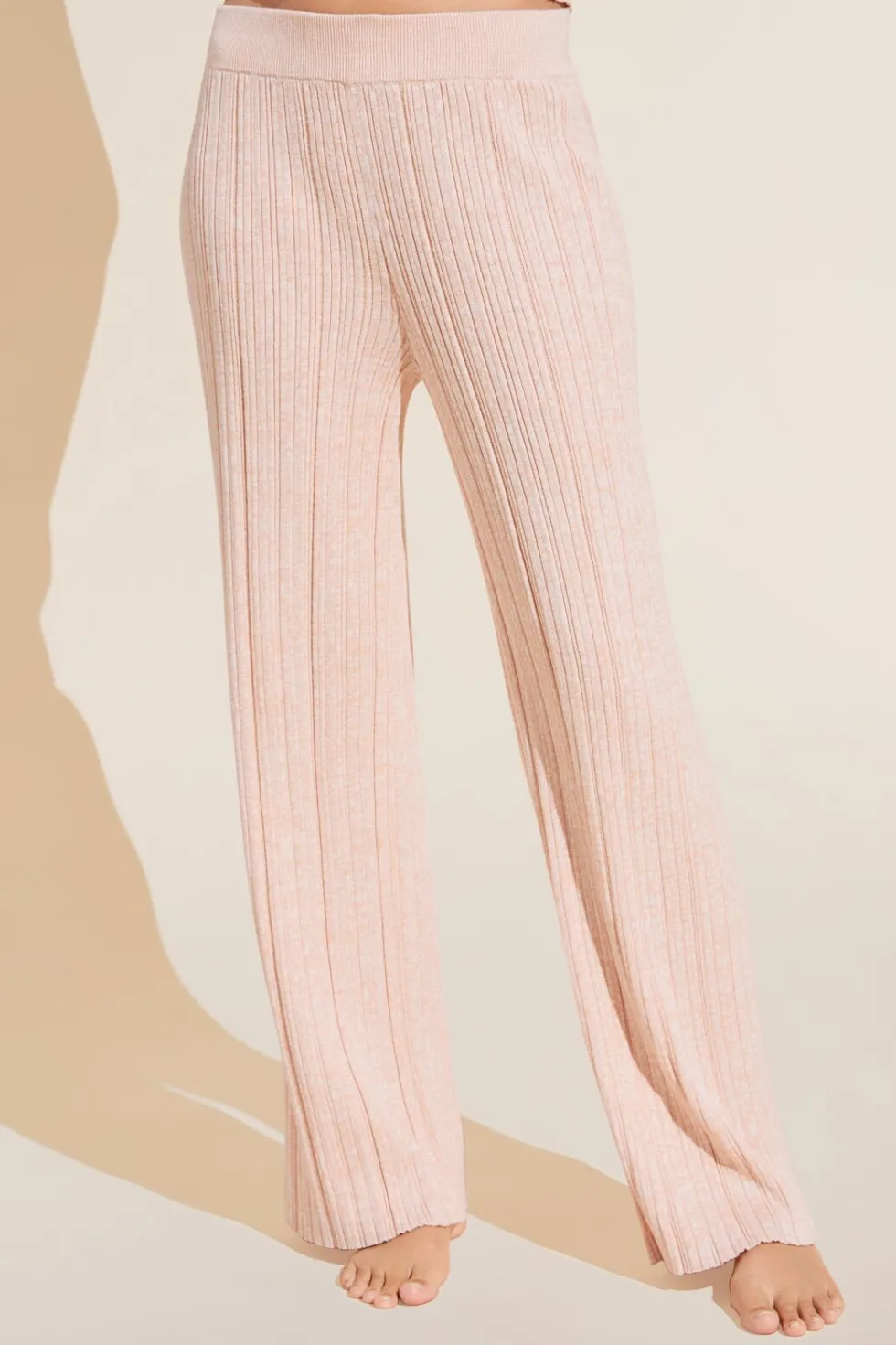 Infinite Organic Cotton Blend Sweater Rib Straight Leg Pant-Eberjey Store