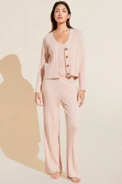Infinite Organic Cotton Blend Sweater Rib Cardigan-Eberjey Clearance