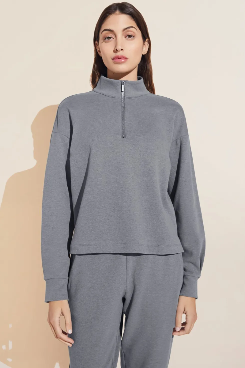 Luxe Sweats Zip Pullover-Eberjey Flash Sale