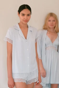 Malou Tencel Modal Shortie Short Pj Set-Eberjey Fashion