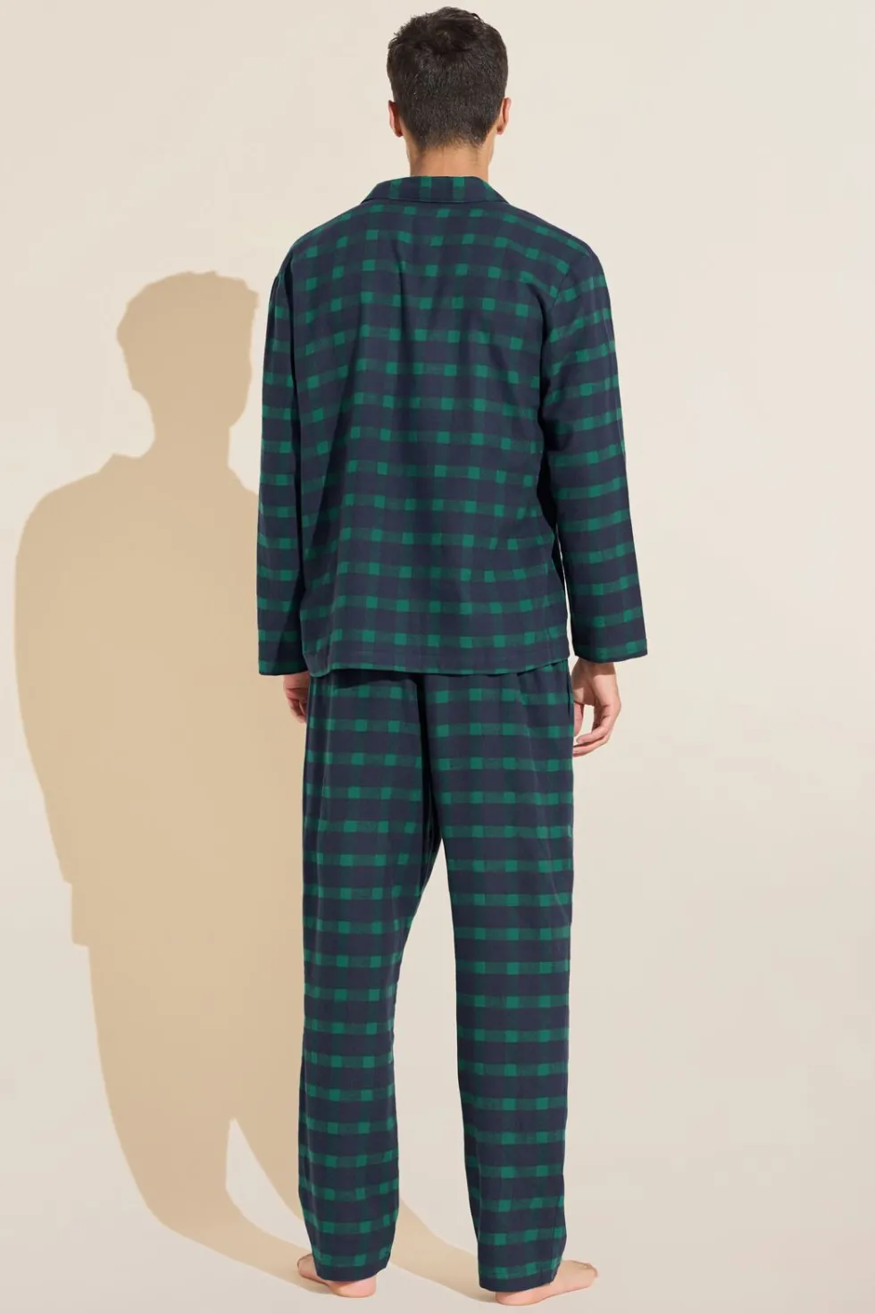 Mens Flannel Long Pj Set-Eberjey Cheap