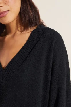 Recycled Boucle Boyfriend Oversized V-Neck Sweater-Eberjey Online