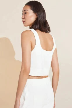 Recycled Boucle Cropped Tank-Eberjey Store